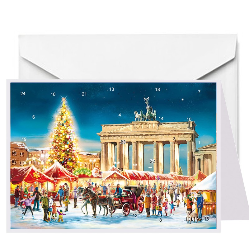 Postkarten Adventskalender "Berlin"