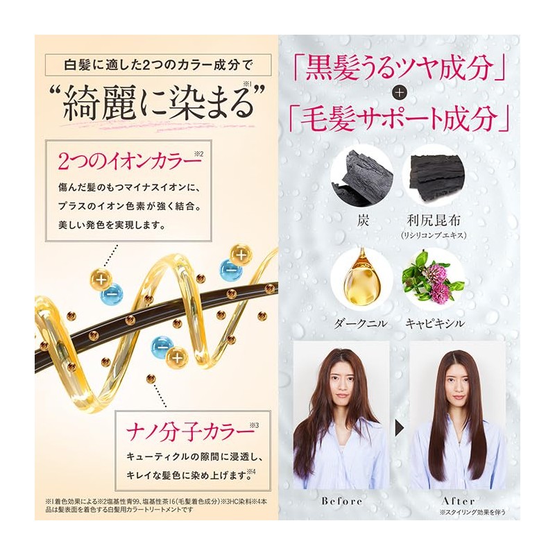 【Honey Dye】MEDULLA Color Treatment 160g White Hair Dye with Tea