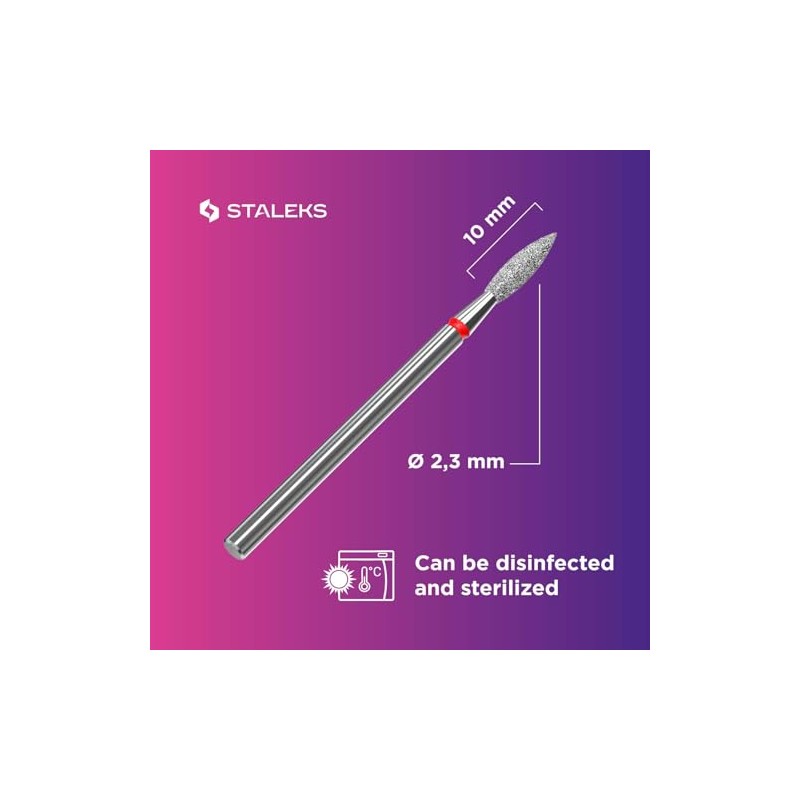 Staleks Pro - Diamond Bit - Flame (Red Ring) I