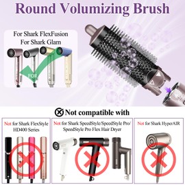 Chivixe Round Brush Attachment for Shark FlexFusion, for Shark Glam