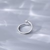 Hinvan 925 Sterling Silver Ring Stars Ring Open Silver Rings