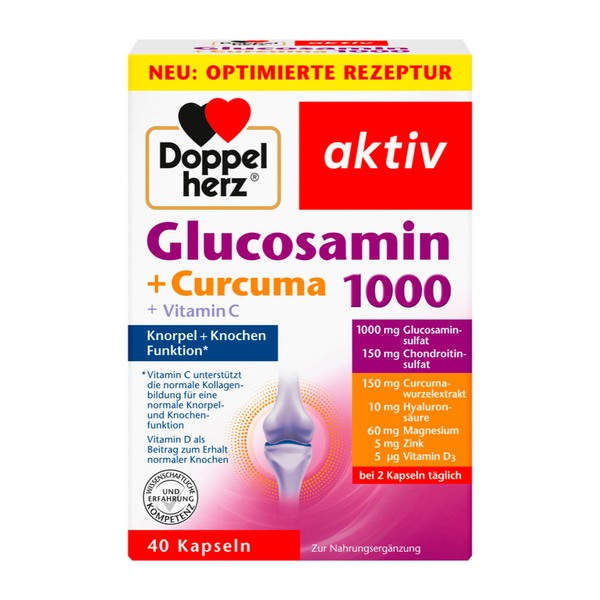 Doppelherz Glucosamin 1000 + Turmeric 1000 40 cap