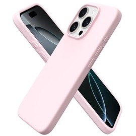 ORNARTO Funda compatible con iPhone 16 Pro de 6.3 pulgadas, silicona lquida delgada de 3 capas de goma de gel suave a prueba de golpes con forro de...