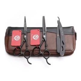 Kit Tijeras Profesionales Estilista Barbero Peluquero Purple Dragon 6 pulgadas