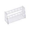 sourcing map Acrylic Test Tube Holder Rack 6 Wells for