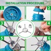 JDHTMTCBGX Wire Weed Trimmer Head, Universal Steel Wire Trimmer Head