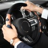Cow Print Car Steering Wheel Covers, Breathable Microfiber Leather for
