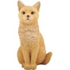 3 Inch Orange Cat Sitting Hand Painted Mini Figurine Statue