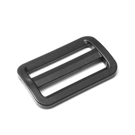 12pcs 1-1/2 Plastic Black Curve Slider Tri-Glide Adjust Tri-ring Buckles For Dog Collar Harness Backpack Straps FLC129 by CooBigo