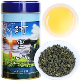 Yuexi Alishan Oolong Tea Loose Leaf Taiwan Tea Taiwan High Mountain Oolong Tea Taiwan Oolong Tea Taiwan Gaoshan Ulong Tea Green Oolong Tea 阿里山 台湾茶 高山茶 乌龙茶 150g/5.29oz