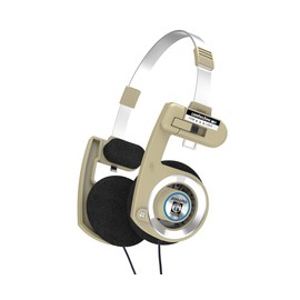 Koss Porta Pro Wired Limited Edition Rhythm Beige On-Ear Headphones In-Line Microphone Volume Control Touch Remote with Hard Carrying Case with 3.5mm Plug, Rhythm Beige