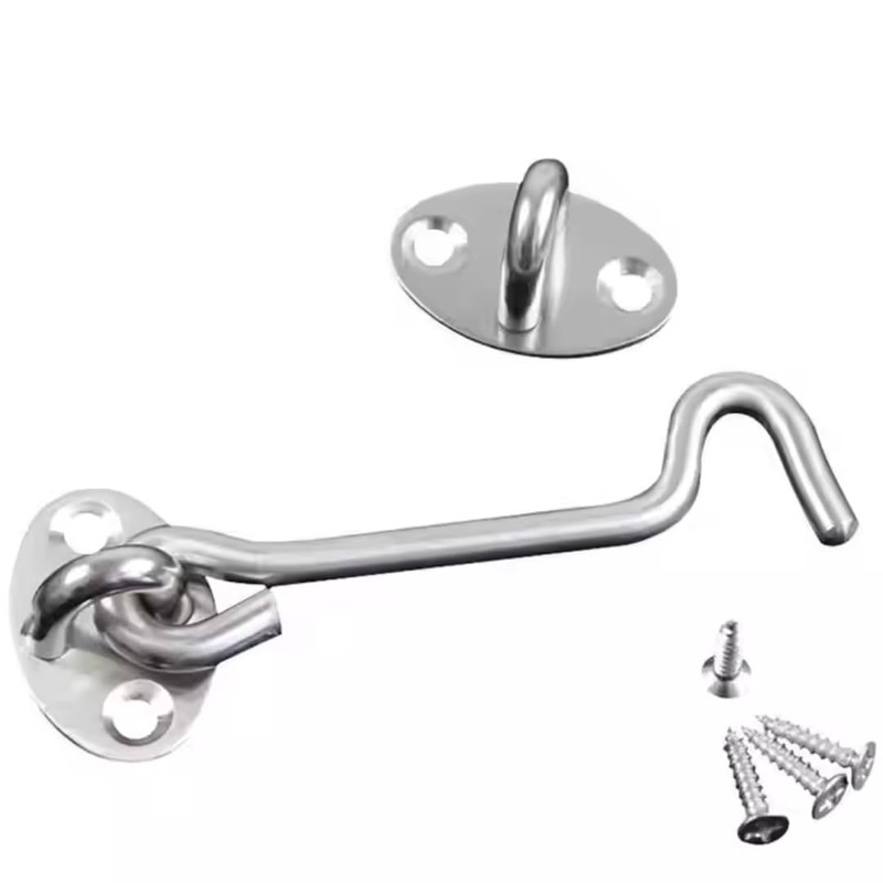 Domira Hook & Eye Latch - Heavy Duty Stainless Steel