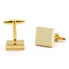 Men's Cuff Links Golden Quadrate Cufflinks