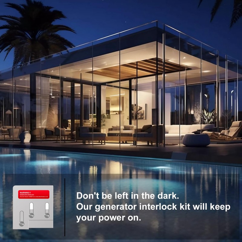 Generator Interlock Kit Compatible with Square D QO or Homeline
