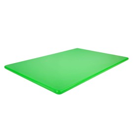 Commercial Plastic Green Cutting Board, NSF, 18 x 12 x 0.5 Inches for Salad, Vegetables - BPA Free