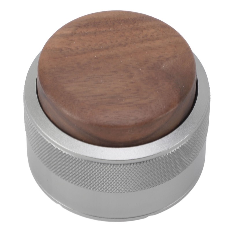 Coffee Distributor Tamper Constant Pressure 304 Stainless Steel Wood Handle