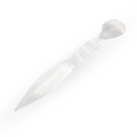 NKlaus Natural Selenite Heart Dagger 24 cm Gemstone Heart Crystal Quartz Crystal Decoration 15316