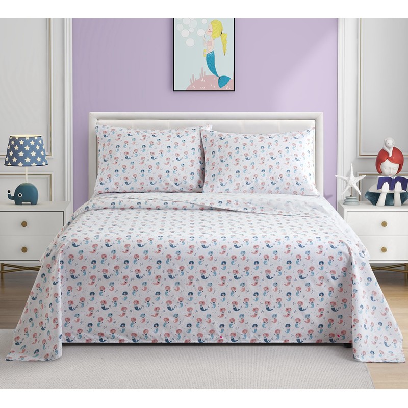 Marina Decoration Kids Girls Toddlers Cute Printed 600 Thread Count