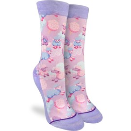 Good Luck Sock Women's Cotton Candy Sheep Socks, Shoe Size 5-9