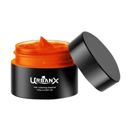 UrbanX Washable Hair Coloring Wax Material Unisex Color Dye Styling Cream Natural Hairstyle for Red Color Hair Pomade Temporary Party Cosplay Natural Ingredients - Orange