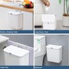 Wall Mounted Trash Bin Space Saving Hanging Garbage Can for