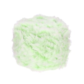 PATIKIL 70yds Faux Fur Yarn, Fuzzy Yarn Crochet Fluffy Yarn Soft Chunky Polyester Plush Fur Eyelash for Crocheting Knit Blanket Rug Sweater Scarf Hat Bear Craft, Green