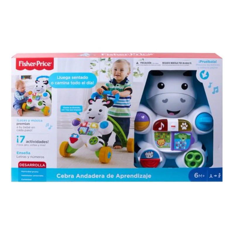 Andadera Para Bebés Fisher-price Cebra De Aprendizaje Blanco