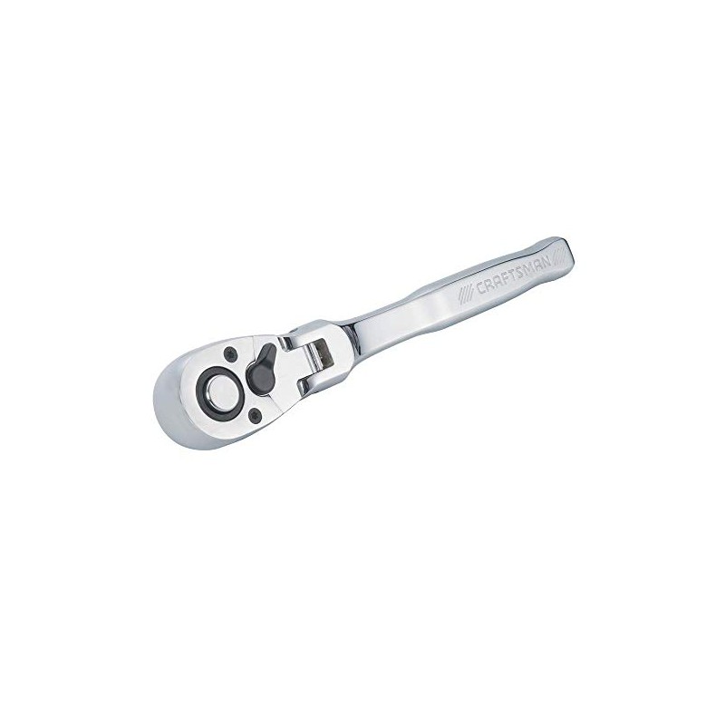 CRAFTSMAN Flex Head Ratchet, Pear Head, SAE, 72-Tooth, 1/2-Inch (CMMT99429)