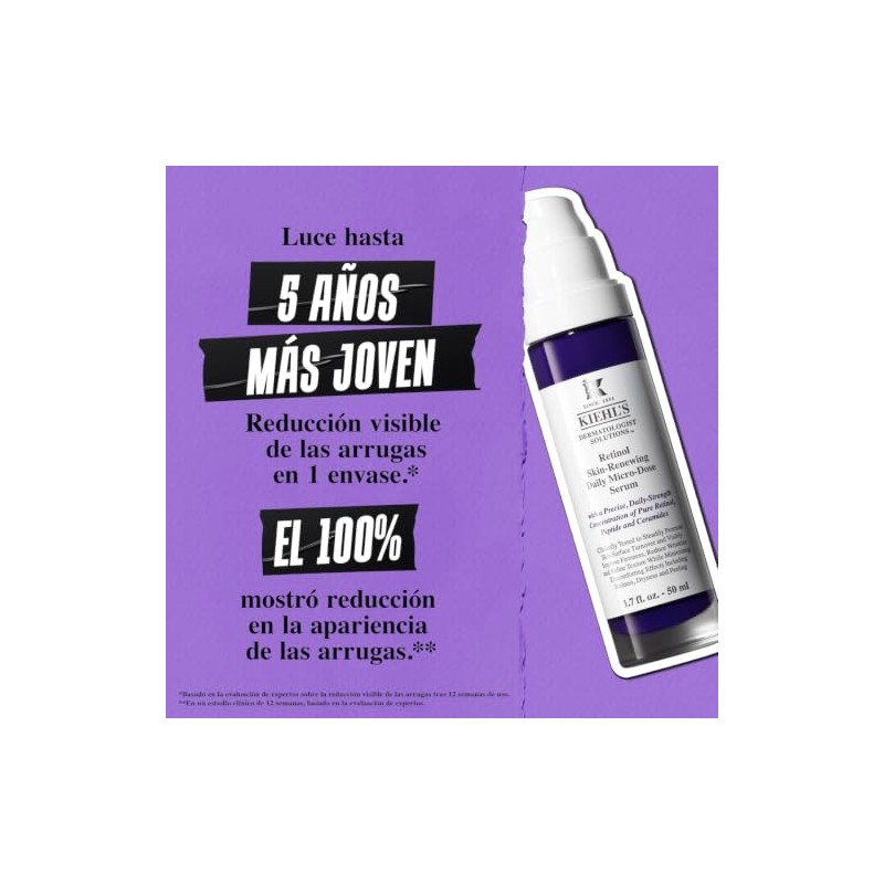 Kiehl's Retinol Skin-Renewing Daily MicroDose Serum - Suero Facial Antiedad