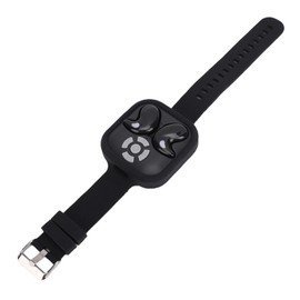 Pomya Wireless Earbuds Bluetooth5.4 Headphones with Page Turner Remote & Watch Band, Wearable Watch Design Mini Sleep Earbud, Scrolling Remote Control for Phone Tablet APP (Black)