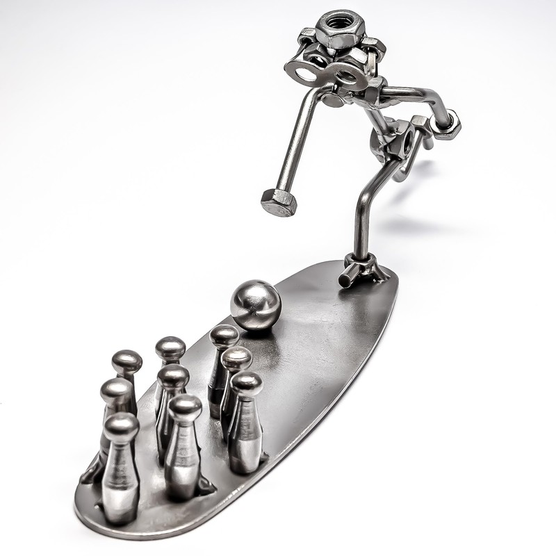 STEEMO Screw Man Bowling Bowling Gift Metal Art Decoration 31