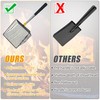 Hollow Out Fireplace Shovel Black Metal Coal Shovel Fireplace Ash