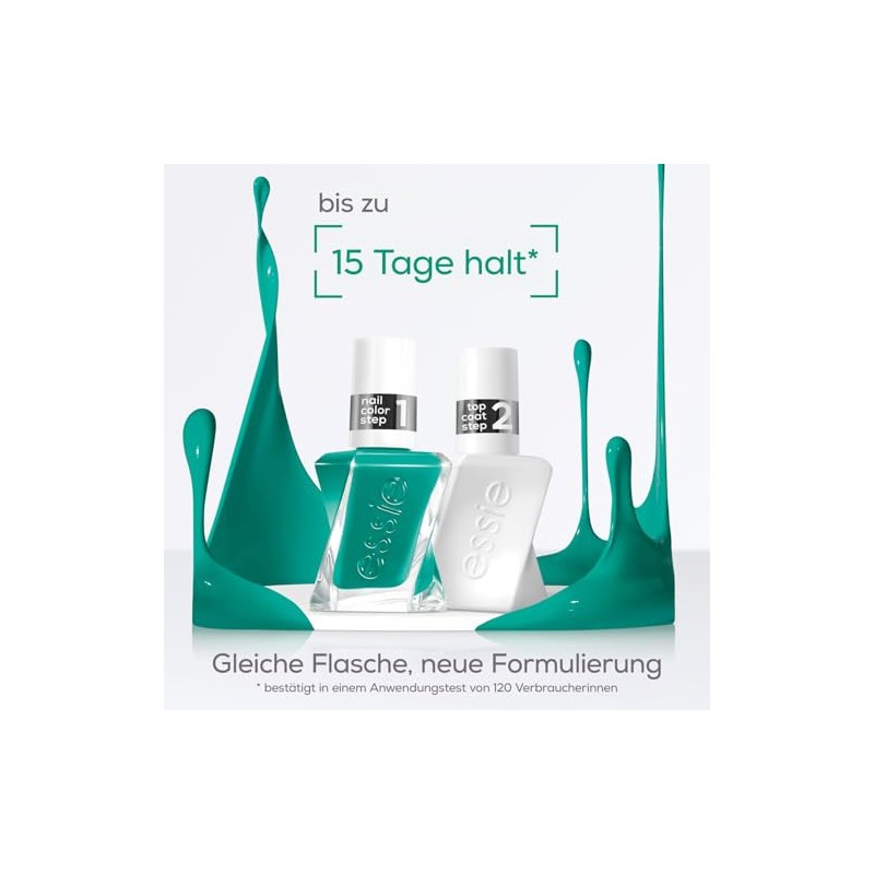 essie langanhaltender Nagellack mit glänzendem Finish, Maniküre ohne UV Licht,