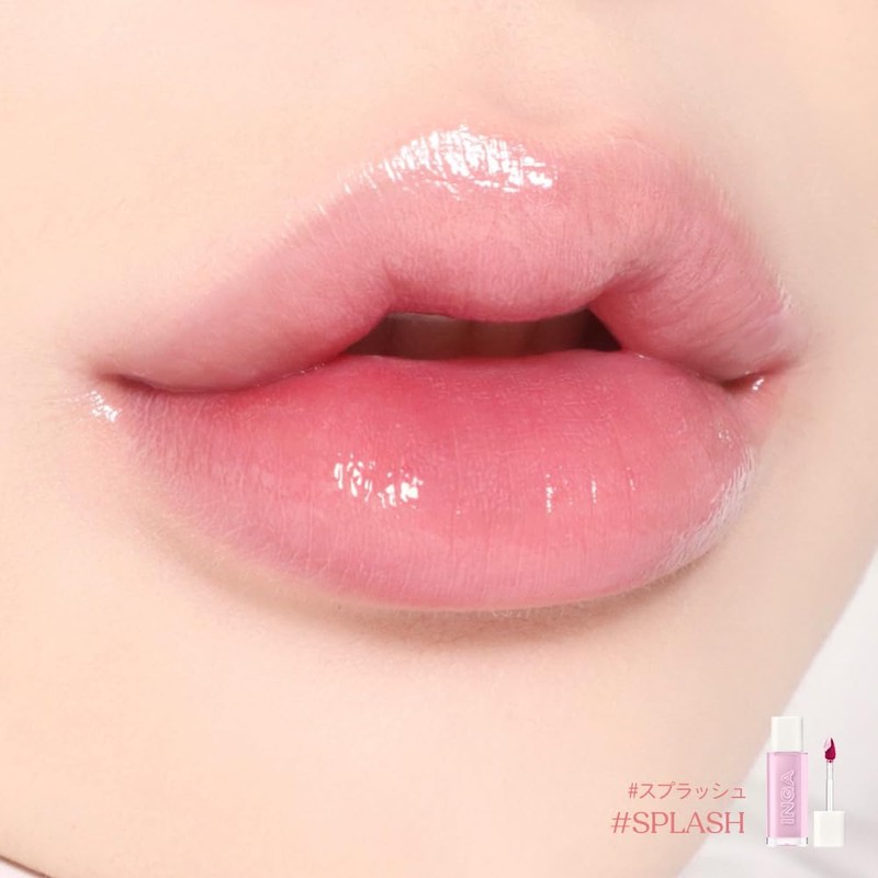 INGA Water Glow Lip Tint Crush Vibrant Red Color Energetic