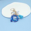 Mlouye Blue Letter Keychains for Women Backpack Purse Bag Charm,
