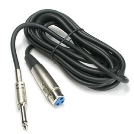 25Ft XLR 3P Female to 1/4" Mono Microphone Cable