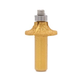 BE-TOOL Electroplated Diamond Stone Marble Grinding Edge Router Bit 1/2" Shank Woodworking Milling Tool for Marble Granite (1 Piece, 07)