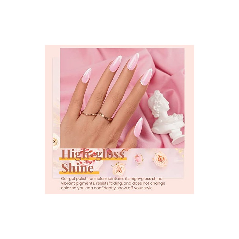 beetles Gel Polish Set- 6 Colors Transparent Jelly Gel Milky