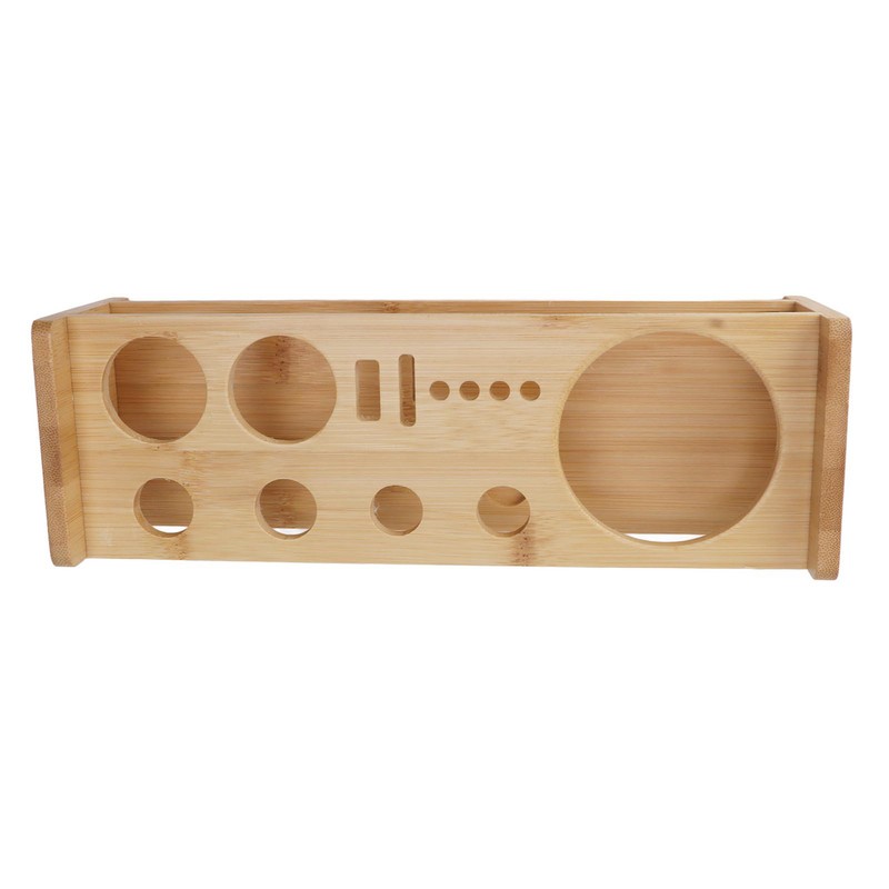 Bartender Kit Stand Large Capacity Space Saving Bamboo Wood Bartending