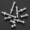 M6 Screws Set, 148 Pieces Rounded Head Hex Screws with