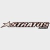 Stratos Boat Raised Logo Decal Emblem 7D099 | Mirrored Silver