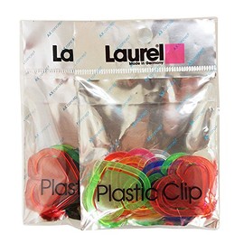 Laurel Plastic Heart Clips, A-LC08 x 2P, Pack of 10, Set of 2