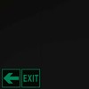 Emergency Exit Only Sign Glow in the Dark Vinyl Exit