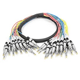 Seismic Audio - SASRT-16x5 - 16 Channel TRS 1/4" Snake Cable - 5 Feet