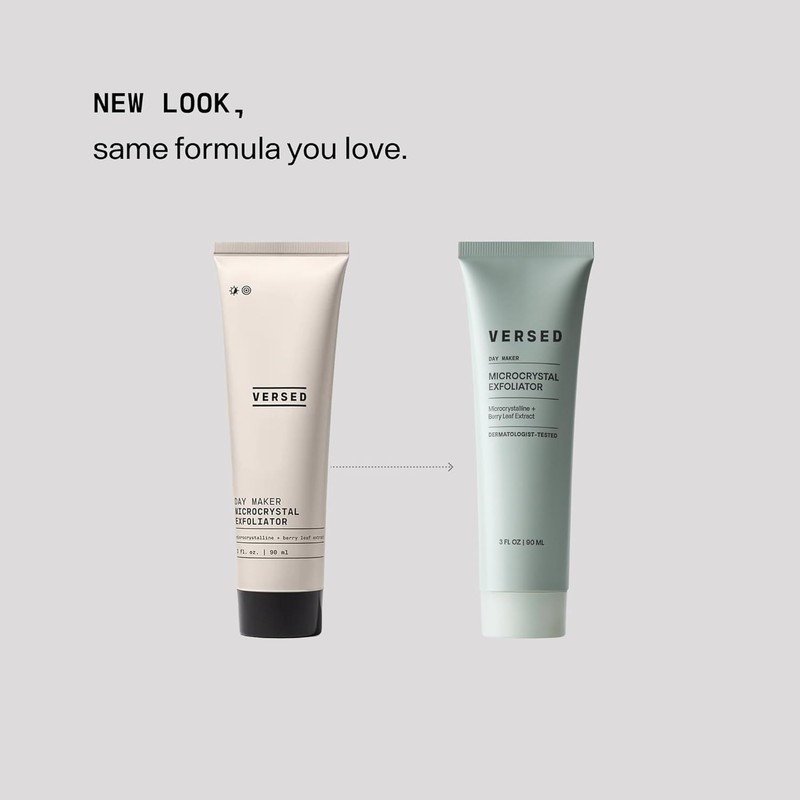 Versed Day Maker Microcrystal Exfoliating Cleanser - Creamy Facial Wash