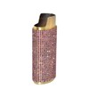 Light Purple Rhinestone Lighter Sleeve Covers LS22-25 (Gold Sleeve)