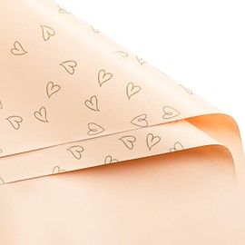 WRAPAHOLIC 20 Sheets Flower Wrapping Paper - 22.8 x 22.8 inch Champagne Love Design Water-Resistant Floral Bouquet Wrapping Paper, Florist Supplies Packaging for Wedding Birthday Gift DIY