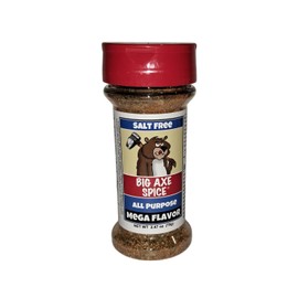 Big Axe Spice Salt-Free Seasonings 4-Pack North American Cuisine Gift Set, Gluten Free, Sugar Free, Preservative Free | Original All Purpose Mega Flavor and All Purpose Smoked Garlic & Herbs, Farmstead Dill, Onion & Herbs, and Crosscut Canadian Steak Seasoning