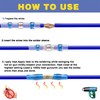 haisstronica 400PCS Solder Seal Wire Connectors,Heat Shrink Butt Connectors, Insulate