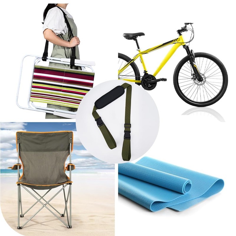 GORGECRAFT Adjustable Carrying Strap Beach Chair Backpack Anti-Slip Shoulder Carry